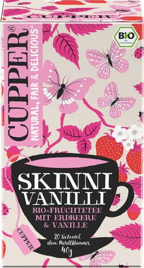 CUPPER bio aromatiziran zeliščni čaj »Skinni vanilli«, 4 x 40 g