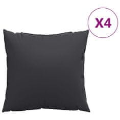 Vidaxl Blazine za kavč 4 kosi črne 40x40 cm blago