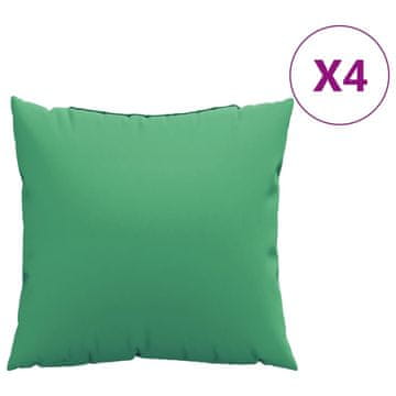 Vidaxl Blazine za kavč 4 kosi zelene 60x60 cm blago