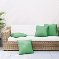 Vidaxl Blazine za kavč 4 kosi zelene 50x50 cm blago