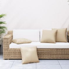 Vidaxl Blazine za kavč 4 kosi bež 60x60 cm blago