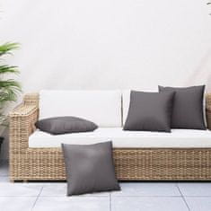 Vidaxl Blazine za kavč 4 kosi antracit 50x50 cm blago