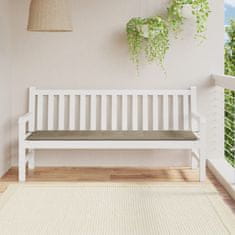 Vidaxl Blazina za vrtno klop taupe 180x50x4 cm oxford tkanina