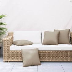Vidaxl Blazine za kavč 4 kosi taupe 60x60 cm blago