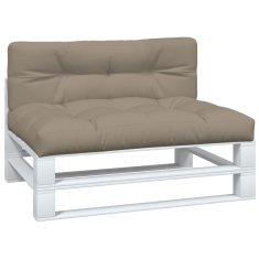 Vidaxl Blazine za palete 2 kosa taupe blago
