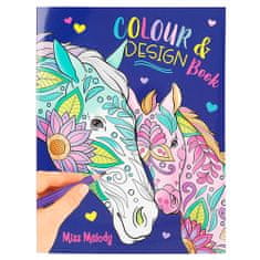 Miss Melody Knjiga barv in oblikovanja , 40x pobarvanka