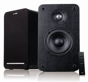 Fenda Zvočniki F&amp;D R40BT/ 2.0/ 60 W/ leseni/ črni/ BT4.2/ USB/ optični vhod/ daljinski upravljalnik