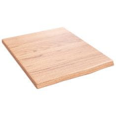 Vidaxl Kopalniški pult svetlo rjav 40x50x2 cm obdelan trden les