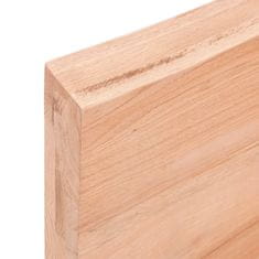Vidaxl Kopalniški pult svetlo rjav 100x50x(2-6) cm obdelan trden les