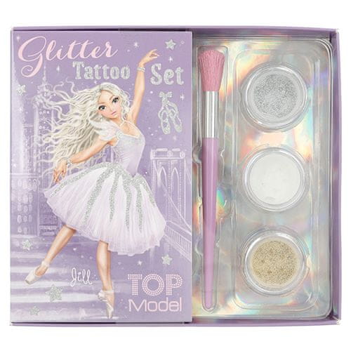 Top Model Glitter Tattoo Set , Jill