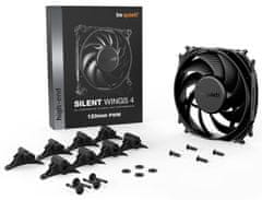 Be quiet! Bodite tiho! / Ventilator Silent Wings 4 / 120 mm / PWM / 4-pin / 18,9 dBA