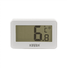 Xavax Xavaxov digitalni termometer za hladilnik/zamrzovalnik, bel