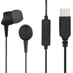 Hama slušalke z mikrofonom Sea USB-C, ušesne čepke, črne