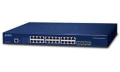 Planet SGS-6310-24T4X Stikalo L3, 24x1Gb, 4x10Gb SFP+, HW/IP stack, VSF/Cluster