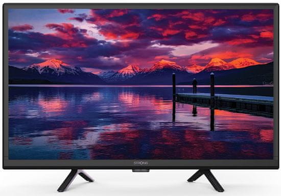STRONG Televizor LED 24"/ SRT24HE4023/ HD Ready/ 1366x768/ DVB-T2/C/S2/ H.265/HEVC/ 2x HDMI/ USB/ 12V/ črn/ F