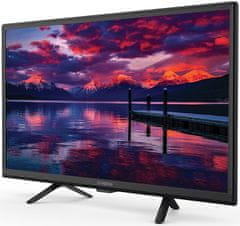 STRONG Televizor LED 24"/ SRT24HE4023/ HD Ready/ 1366x768/ DVB-T2/C/S2/ H.265/HEVC/ 2x HDMI/ USB/ 12V/ črn/ F