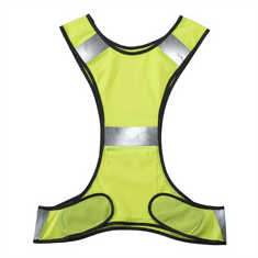 Hama odsevni jopič za tekače/sprehajalce/kolesarje, z žepom, nastavljiva velikost, neonsko rumena