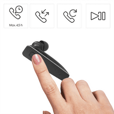 Hama MyVoice2100, mono slušalke BT, za 2 napravi, glasovni pomočnik (Siri, Google)