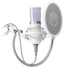 Endorfy Mikrofon za pretakanje OWH / pretakanje / na rami / pop-up filter / 3,5-milimetrski priključek / USB-C / bela