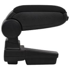 Vidaxl Naslon za roke za avto črn 14,5x32x(27-46) cm ABS