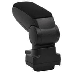 Vidaxl Naslon za roke za avto črn 14,5x32x(27-46) cm ABS