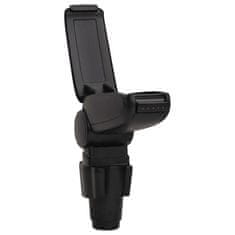 Vidaxl Naslon za roke za avto črn 12x33x(34-50) cm ABS