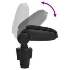 Vidaxl Naslon za roke za avto črn 12x33x(34-50) cm ABS