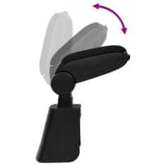 Vidaxl Naslon za roke za avto črn 16x36x(41-57) cm ABS