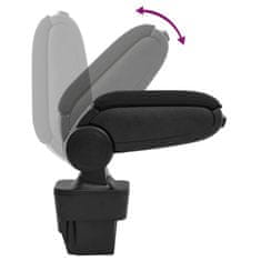 Vidaxl Naslon za roke za avto črn 13x34x(33-46) cm ABS