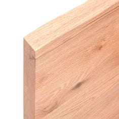 Vidaxl Kopalniški pult svetlo rjav 100x60x4 cm obdelan trden les