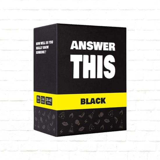 The World Game igra s kartami Answer This - Black angleška izdaja