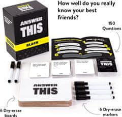 The World Game igra s kartami Answer This - Black angleška izdaja
