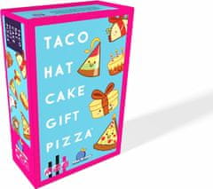 Blue Orange igra s kartami Taco Hat Cake Gift Pizza angleška izdaja