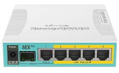 Mikrotik Usmerjevalnik RB960PGS hEX PoE 800MHz CPU, 128MB RAM, 5xGLAN, USB, L4, PSU