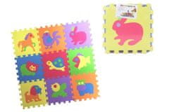 Sestavljanka iz pene 9 kosov živali