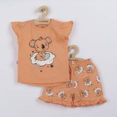 NEW BABY Otroška poletna pižama Dream salmon - 80 (9-12m)