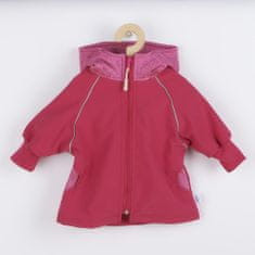 NEW BABY Softshell jakna za dojenčke roza - 74 (6-9m)