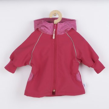 NEW BABY Softshell jakna za dojenčke roza - 98 (2-3 leta)