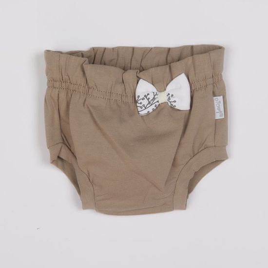 NICOL Otroške bombažne kratke hlače Ella beige - 0-3 m