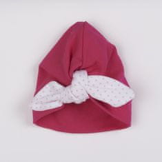 NEW BABY Za dekleta turban kapa pike - 80 (9-12m)