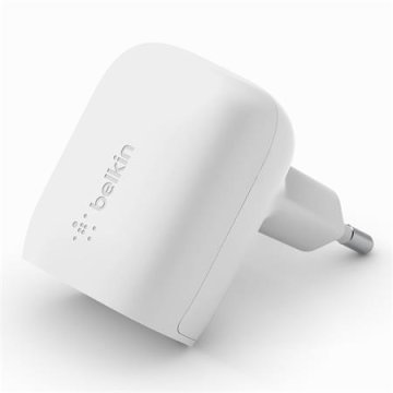 Belkin BOOST CHARGE 20W USB-C Power Delivery PPS stenski polnilnik, bel