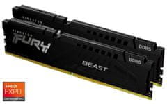Kingston 32 GB DDR5 CL36 DIMM 6000MT/s (komplet 2) FURY Beast Black EXPO