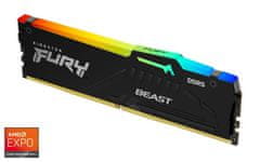 Kingston 16 GB DDR5 CL36 DIMM FURY Beast RGB EXPO 6000MT/s