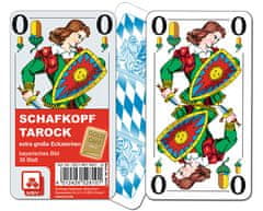NSV igralne karte Schafkopf Tarock - nemške glave