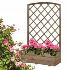 shumee Leseni vrtni lonec z rešetko 40 x 90 x 140 cm