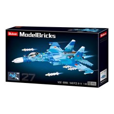 Sluban Model Bricks M38-B0985 Su-27 2in1 Fighter