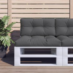 Vidaxl Blazina za kavč iz palet antracitna 70x40x12 cm