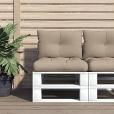 Vidaxl Blazine za palete 2 kosa taupe blago