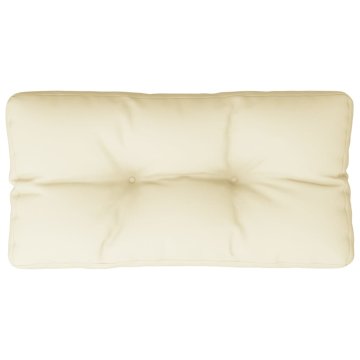 Vidaxl Blazina za kavč iz palet krem 80x40x12 cm