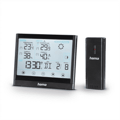 Hama Full Touch, vremenska postaja z brezžičnim senzorjem, zaslon na dotik